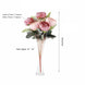 2 Bushes | Pink / Blush Artificial Silk Peony and Hydrangea Flower Bouquet