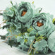2 Bush | Turquoise Artificial Silk Peony, Rose & Hydrangea Flower Bouquet