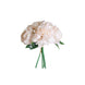 11inch Blush Rose Gold Real Touch Artificial Silk Peonies Flower Bouquet#whtbkgd