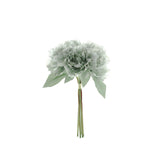 11inch Silver Blue Real Touch Artificial Silk Peonies Flower Bouquet#whtbkgd