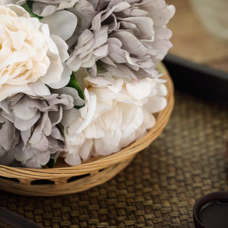 Elevate Your Event Decor with Beige and Dusty Rose Real Touch Artificial Silk Peonies