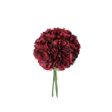 11inch Burgundy Real Touch Artificial Silk Peonies Flower Bouquet#whtbkgd