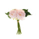 12inch Blush Rose Gold Artificial Silk Peonies Bouquet, Peony Spray Bush#whtbkgd
