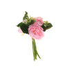 12inch Pink Artificial Silk Peonies Bouquet, Faux Peony Spray Bush#whtbkgd