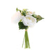12inch White Artificial Silk Peonies Bouquet, Faux Peony Spray Bush#whtbkgd