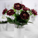 4 Bushes | Burgundy Artificial Silk Peony Flower Bouquet Arrangement