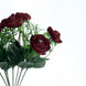 4 Bushes | Burgundy Artificial Silk Peony Flower Bouquet Arrangement#whtbkgd