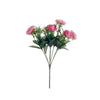 4 Bushes | Fuchsia Artificial Silk Peony Flower Bouquet Arrangement