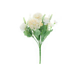 2 Bouquets | Blush/Rose Gold Artificial Silk Peony Flower Arrangement