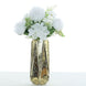 2 Bouquets | White Artificial Silk Peony Flower Bush Arrangement