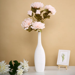 Blush Artificial Silk Peony Flower Bouquets