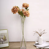 2 Bushes | 29inch Tall Dusty Rose Artificial Silk Peony Flower Bouquets