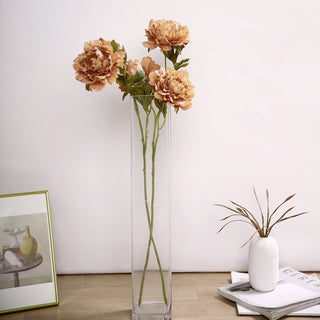 Elevate Your Event Decor with Dusty Rose Artificial Silk Peony Flower Bouquets