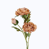 2 Bushes | 29inch Tall Dusty Rose Artificial Silk Peony Flower Bouquets#whtbkgd