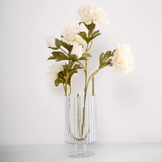 Create Enchanting Event Decor with Ivory Peony Flower Bouquets