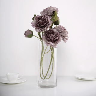 Create a Timeless Atmosphere with Mauve Artificial Silk Peony Bouquets