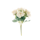 3 Bushes | 11inch Cream Artificial Silk Peony Flower Bouquet Arrangement#whtbkgd