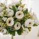 4 Pack | 12inch Artificial Ivory Ranunculus Silk Flower Bridal Bouquets#whtbkgd
