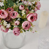 4 Pack | 12inch Artificial Dusty Rose Ranunculus Silk Flower Bridal Bouquets