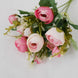 4 Pack | 12inch Artificial Pink Ranunculus Silk Flower Bridal Bouquets