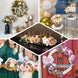 2 Pack | 19inch Burgundy / Dusty Rose Artificial Peony Flower Wedding Bouquets, Flower Arrangements