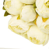 2 Pack | 19inch Ivory Artificial Peony Flower Wedding Bouquets, Flower Arrangements#whtbkgd