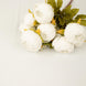 2 Pack | 19inch White Artificial Peony Flower Wedding Bouquets, Flower Arrangements