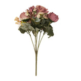 2 Pack | 12inch Dusty Rose Silk Assorted Peony Flower Arrangements