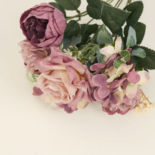 Enhance Any Space with Dusty Rose Silk Peony Flower Arrangements