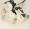 2 Pack | 12inch Ivory Silk Assorted Peony Flower Arrangements