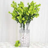 12 Stems | Lime Artificial Silk Babys Breath Flower Bushes Spray