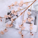 2 Branches | 42inch Tall Blush/Rose Gold Artificial Silk Carnation Flower Stems