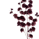 2 Branches | 42inch Tall Burgundy Artificial Silk Carnation Flower Stems#whtbkgd