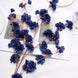 2 Branches | 42inch Tall Navy Blue Artificial Silk Carnation Flower Stems