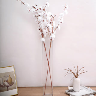 Elevate Your Décor with White Artificial Silk Carnation Flower Stems