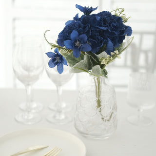 Captivating Navy Blue Faux Floral Bushes for Event Decor