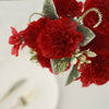3 Pack | 14inch Red Artificial Silk Carnation Flower Arrangements#whtbkgd