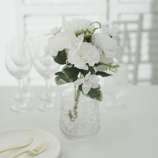 Stunning White Silk Carnation Bouquets