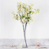 4 Bushes | 40inch Tall Cream Artificial Silk Cherry Blossom Flowers, Branches