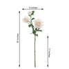 30" Tall Blush/Rose Gold Artificial Dahlia Silk Flower Stems, Faux Floral Spray