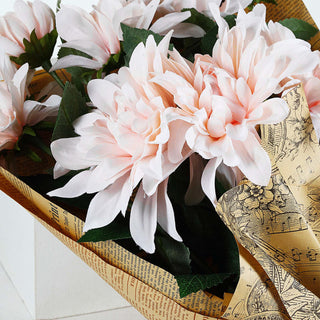 Create Unforgettable Moments with Blush Silk Dahlia Flower Spray