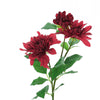 30" Tall Burgundy Artificial Dahlia Silk Flower Stems, Faux Floral Spray#whtbkgd