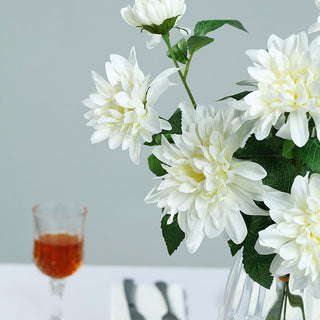 Elevate Your Party Decorations with Ivory Dahlia Real Touch Flowers