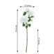 30" Tall White Artificial Dahlia Silk Flower Stems, Faux Floral Spray