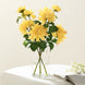30" Tall Yellow Artificial Dahlia Silk Flower Stems, Faux Floral Spray