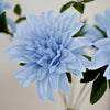 2 Bouquets | 20inch Blue Artificial Silk Dahlia Flower Spray Bushes#whtbkgd