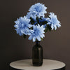2 Bouquets | 20inch Blue Artificial Silk Dahlia Flower Spray Bushes