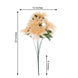 2 Bushes | 20" Cream Large Head Artificial Dahlia Bouquet, Silk Bridal Flower Decorations