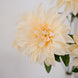 2 Bushes | 20" Cream Large Head Artificial Dahlia Bouquet, Silk Bridal Flower Decorations#whtbkgd