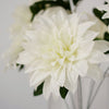 2 Bouquets | 20inch Ivory Artificial Silk Dahlia Flower Spray Bushes#whtbkgd